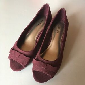 Abella Wedge Peep Toe Women’s Size 6 Slip On Shoe